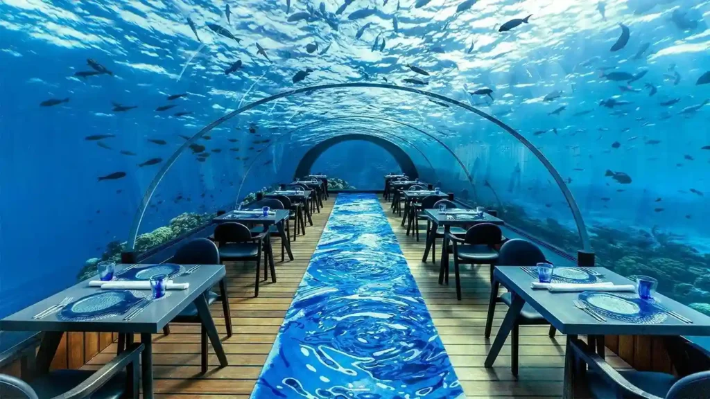 underwater restaurant maldives