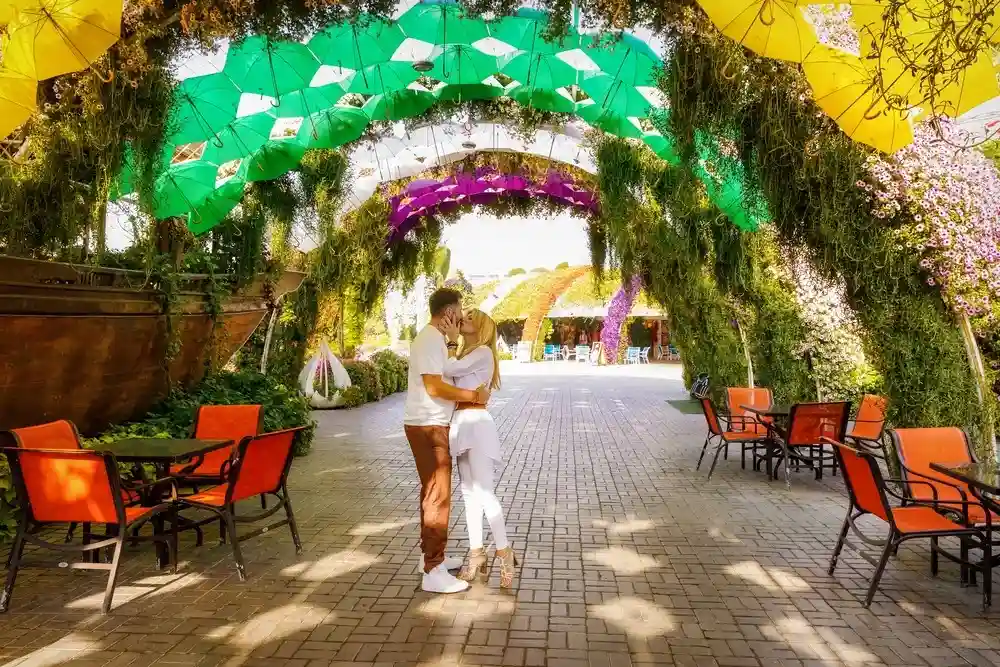 Family photo shoot in a miracle garden Dubai