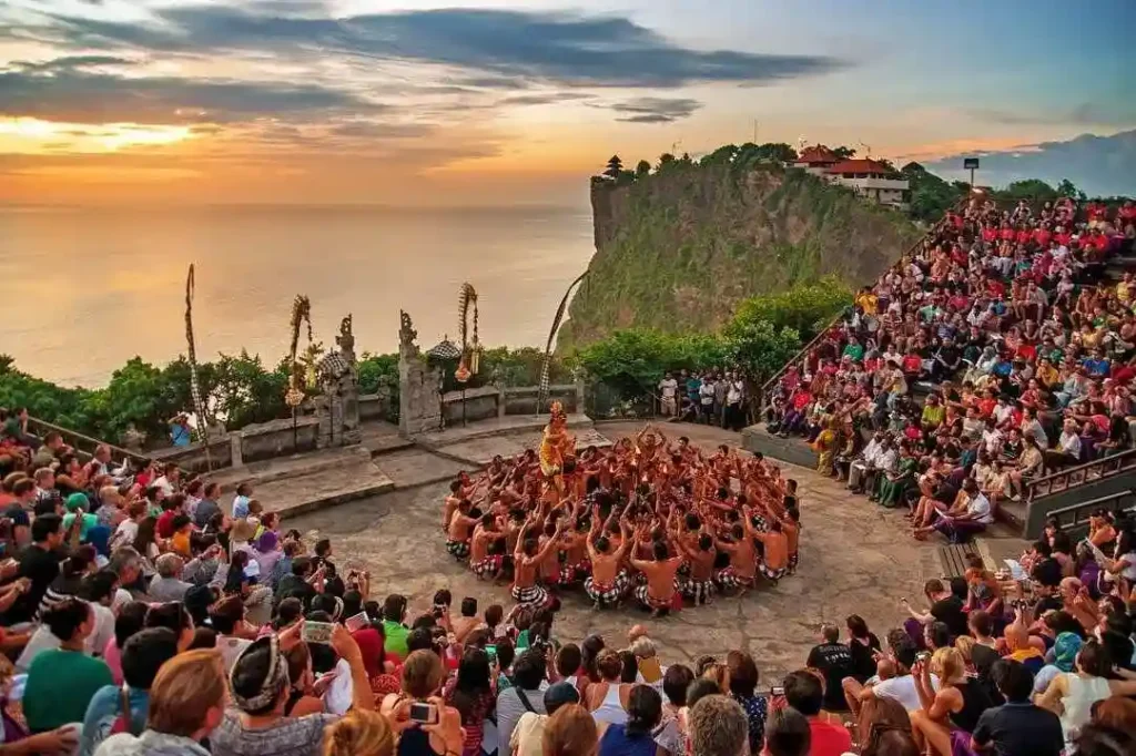Kecak Dance with Uluwatu Temple Sunset