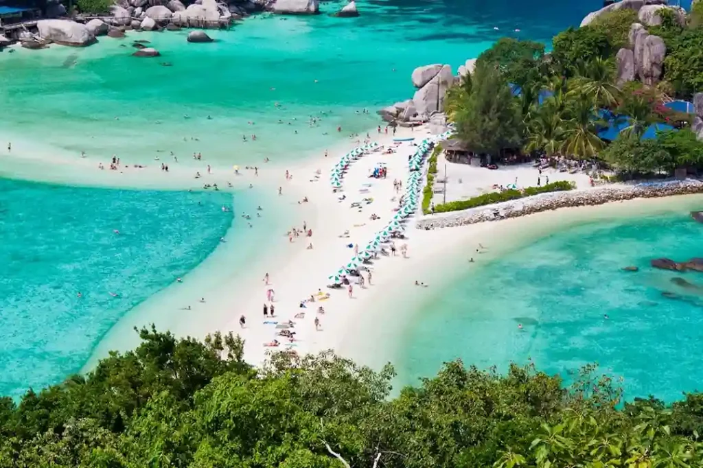 Koh Nang Yuan sand bar Thailand