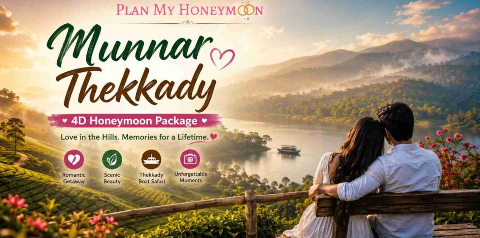 4 Days Munnar & Thekkady Honeymoon Package